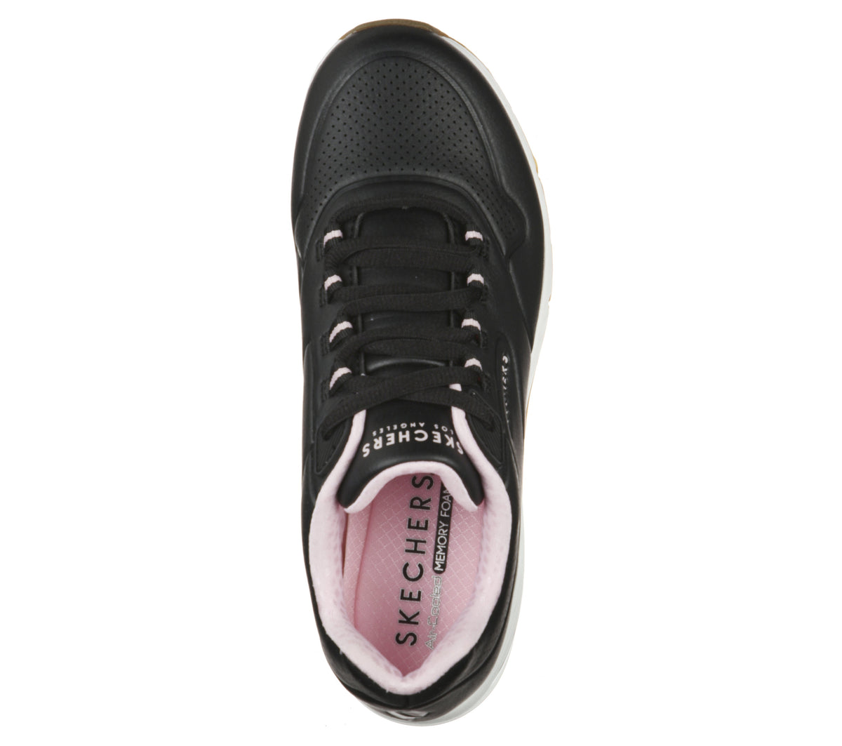 Pantofi Sport Damă Skechers SK608 Negri – Piele Ecologică – vedere 2