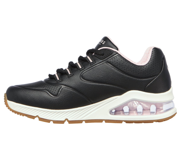 Pantofi Sport Damă Skechers SK608 Negri – Piele Ecologică – vedere 4