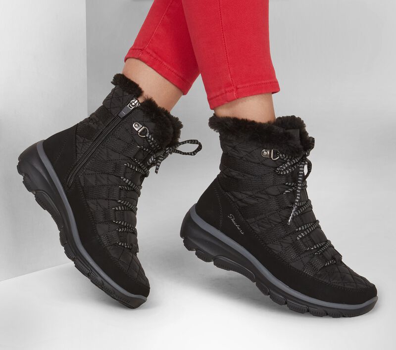 GHETE CASUAL DAMA SKECHERS 167204 BLK NEGRE - imagine 6