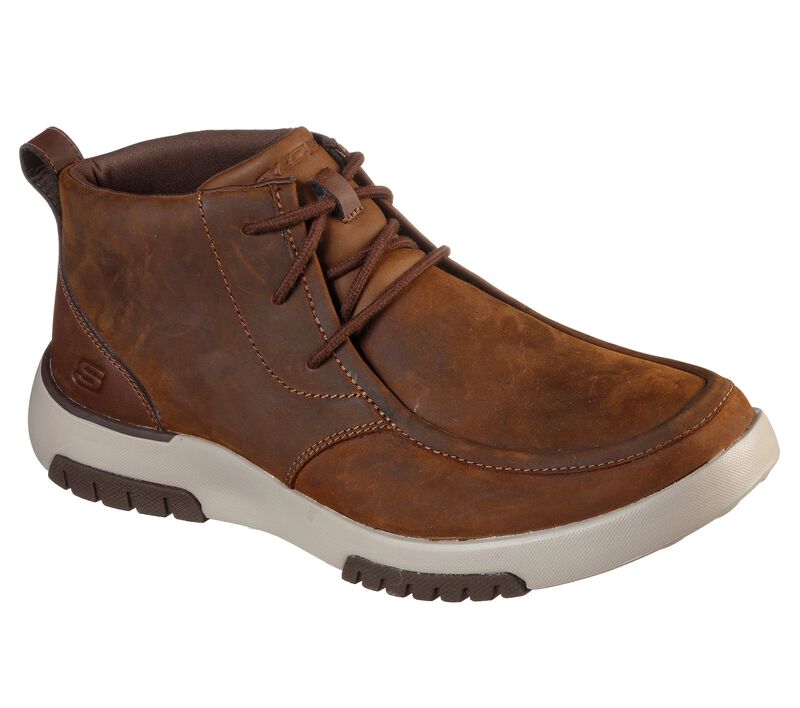 GHETE CASUAL BARBATI SKECHERS 204225 CDB MARO - imagine 8