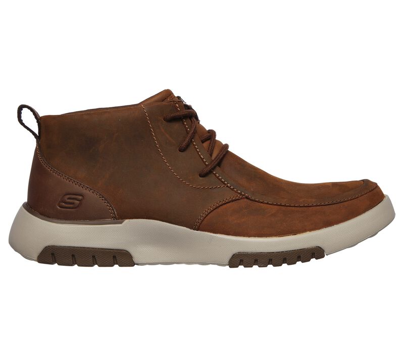 GHETE CASUAL BARBATI SKECHERS 204225 CDB MARO - imagine 9