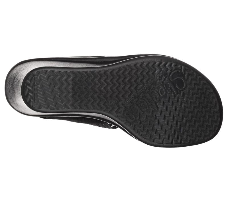 SANDALE CASUAL DAMA SKECHERS 38472 BBK