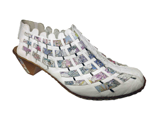 PANTOFI CASUAL DECUPAȚI DAMĂ RIEKER 46778-80 - totalpantofi