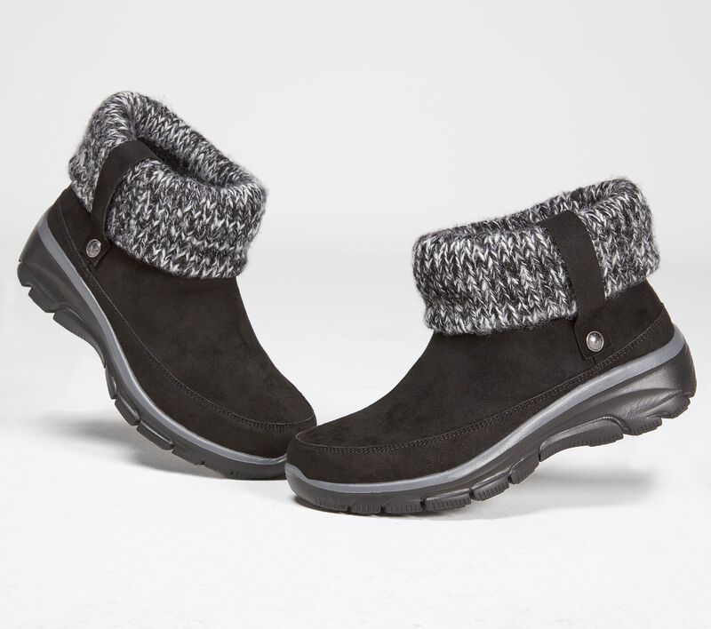 GHETE CASUAL DAMA SKECHERS 49539 BLK NEGRE - imagine 3