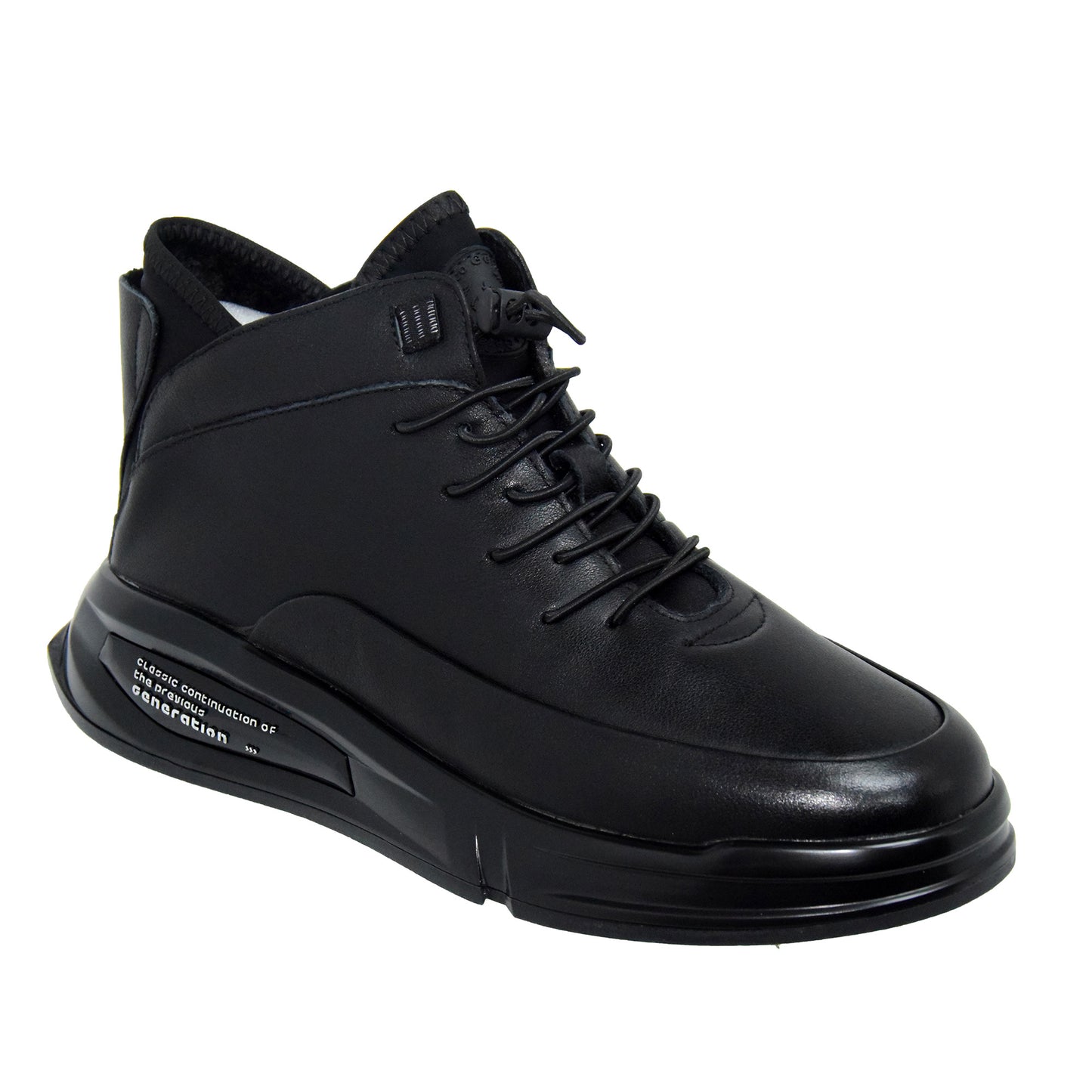 GHETE CASUAL BARBATI FRANCO GERARDO 7688 NEGRE - imagine 2