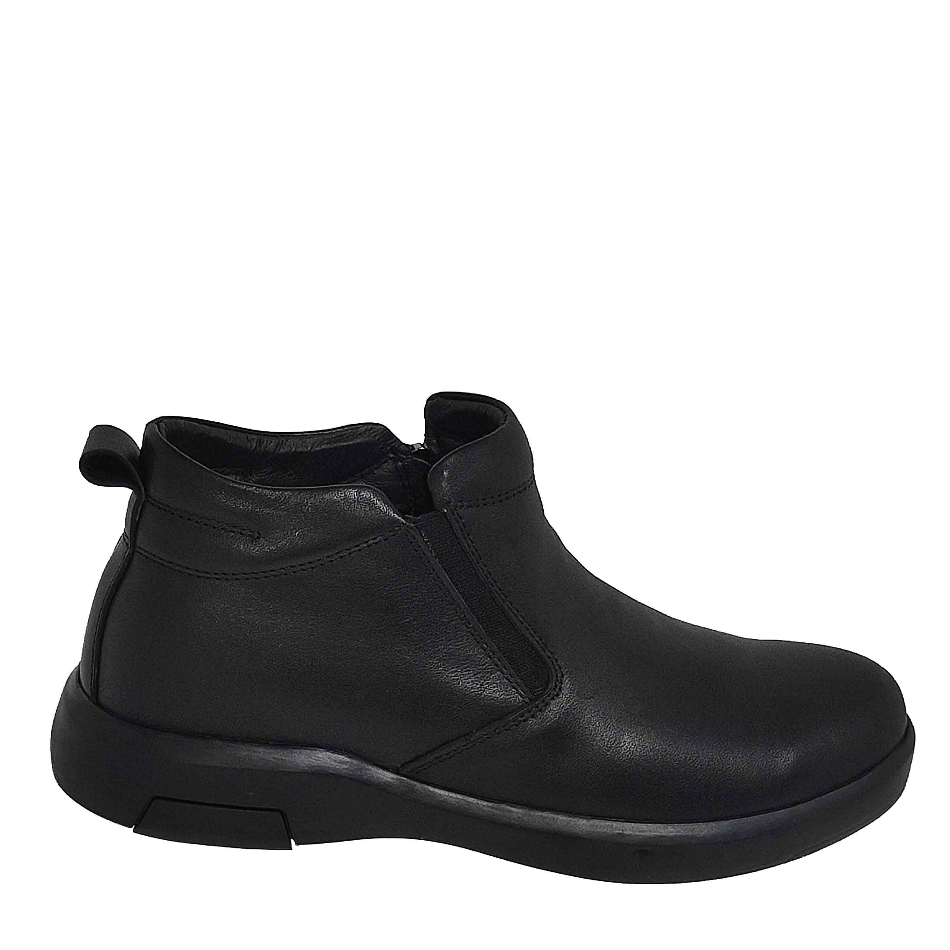 GHETE CASUAL BĂRBAȚI MELS ME085 NEGRE - totalpantofi