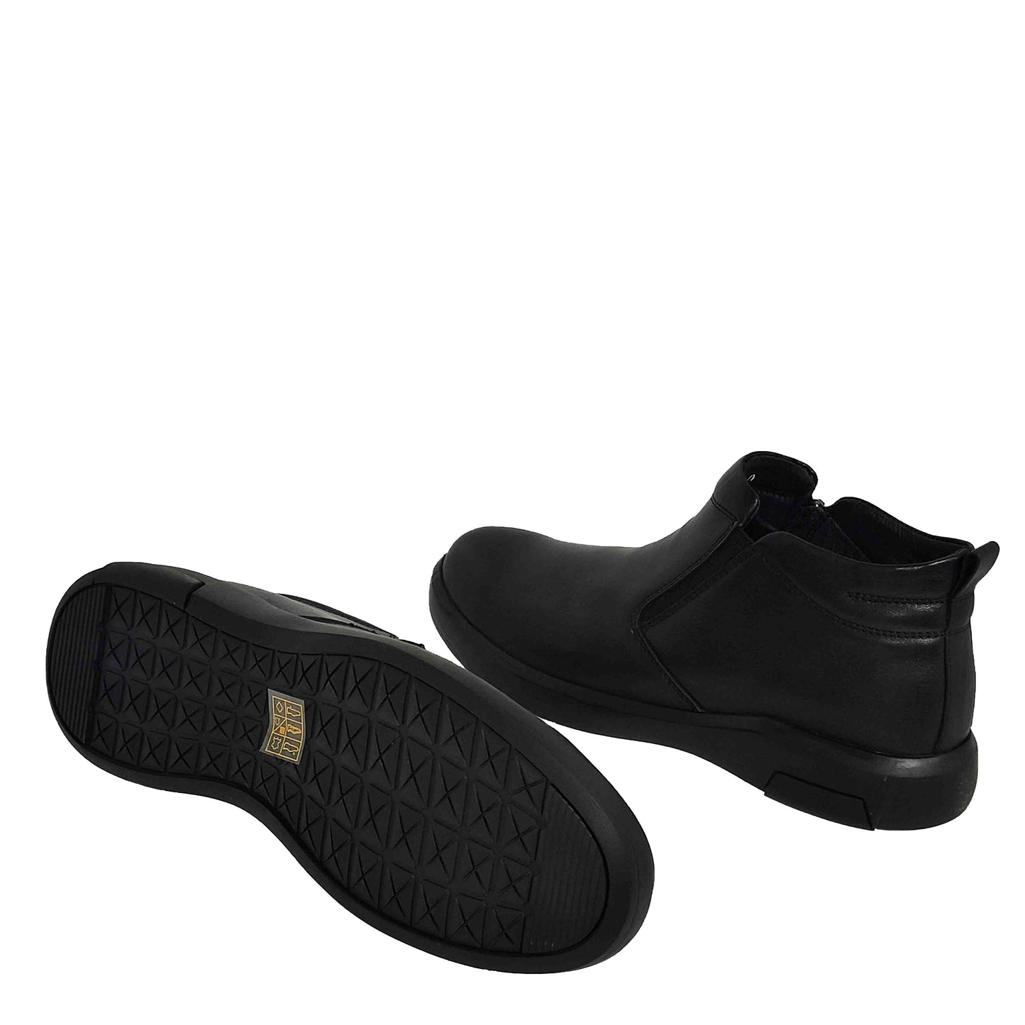 GHETE CASUAL BĂRBAȚI MELS ME085 NEGRE - totalpantofi