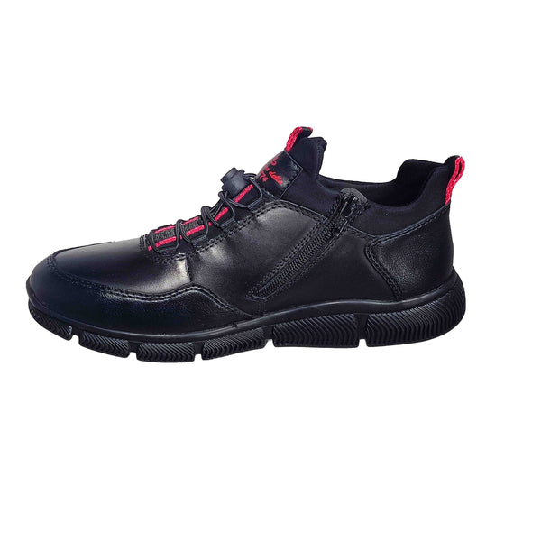 Ghete Casual Bărbați RIEKER B0493-00 Negru – Piele Naturală – vedere 3