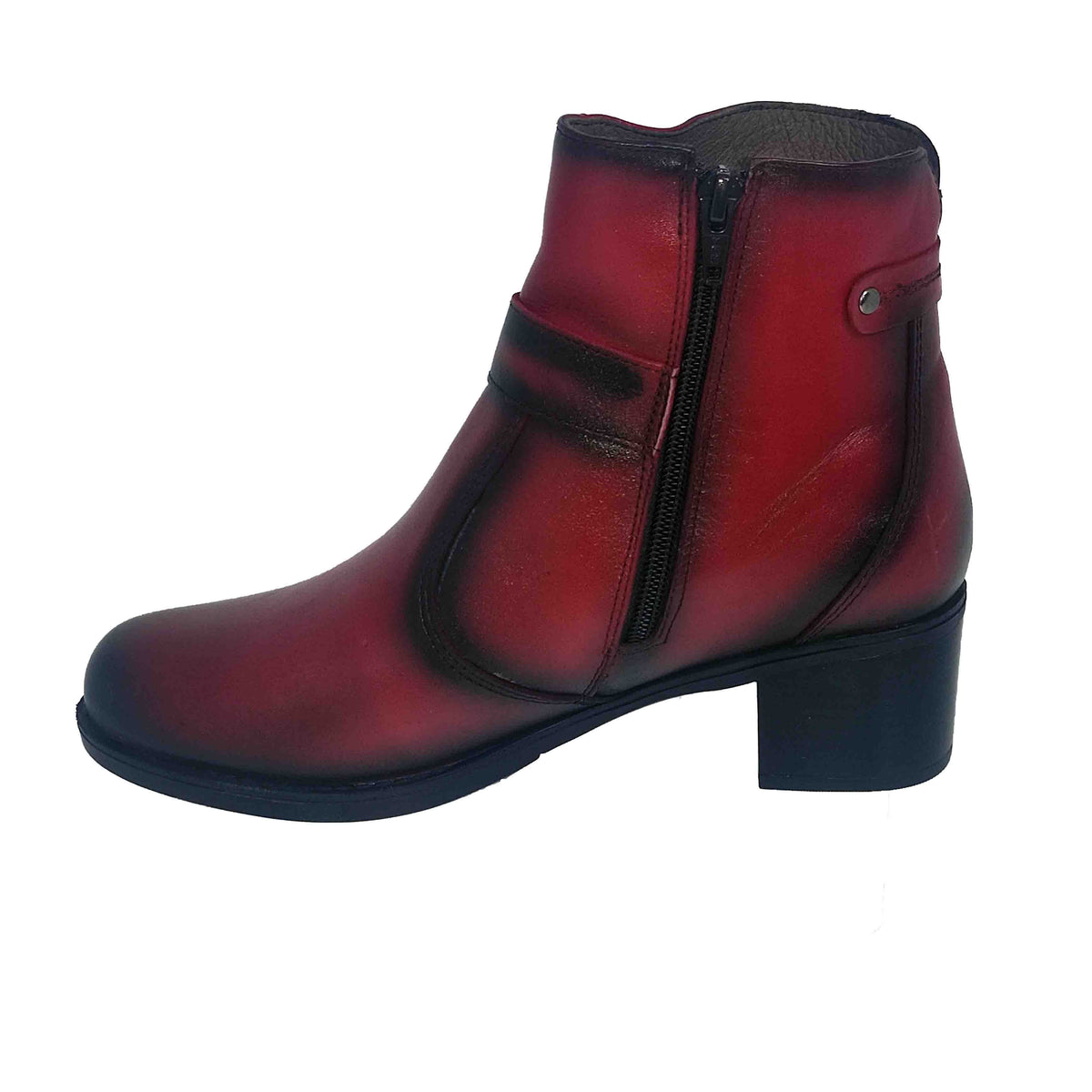 Ghete Casual Damă NICOLIS 141410 Negru – Piele Naturală – vedere 7