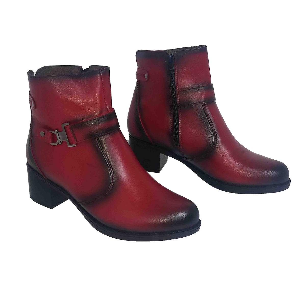 Ghete Casual Damă NICOLIS 141410 Negru – Piele Naturală – vedere 8