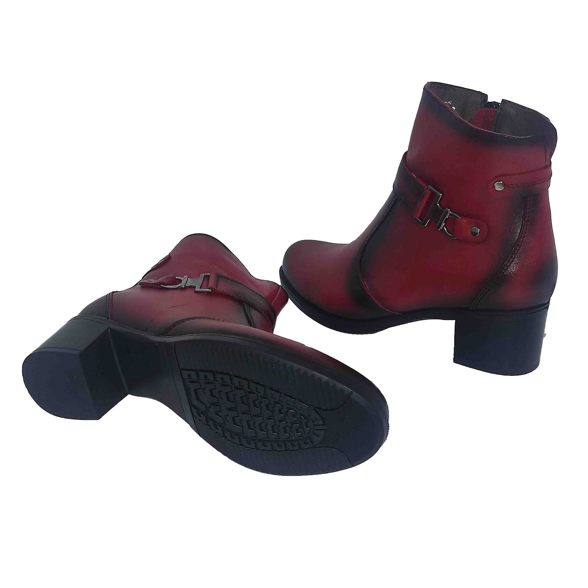 Ghete Casual Damă NICOLIS 141410 Negru – Piele Naturală – vedere 9