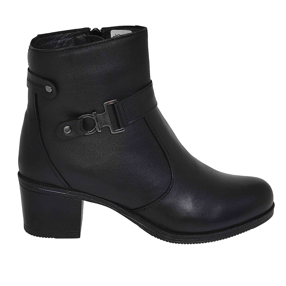 Ghete Casual Damă NICOLIS 141410 Negru – Piele Naturală – vedere 11