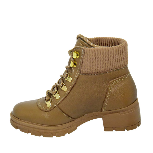 GHETE CASUAL DAMA PEGADA 281801-01 BEJ - imagine 3
