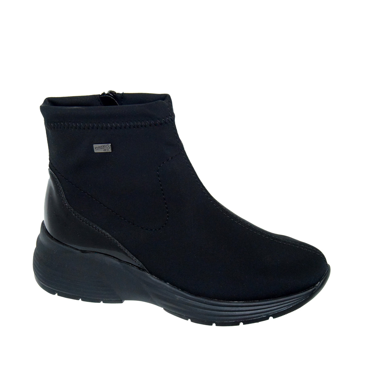 GHETE CASUAL DAMA REMONTE D6677-03 NEGRE - imagine 7