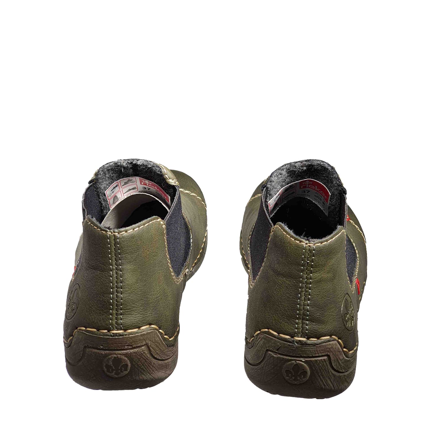 Ghete Casual Damă RIEKER 52590-53 Verde – Piele Ecologică – vedere 8