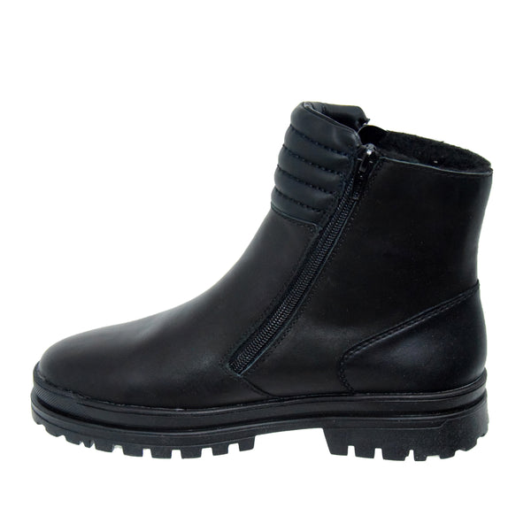 GHETE CASUAL DAMA RIEKER Z5452-00 NEGRE - imagine 4