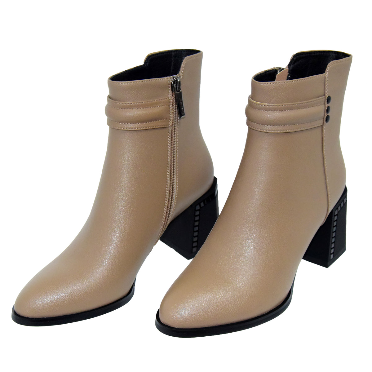 GHETE ELEGANTE DAMA JOSE SIMON K822-1B GREJ - imagine 5