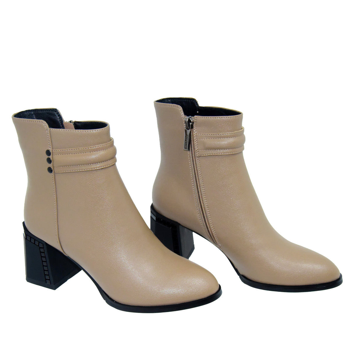 GHETE ELEGANTE DAMA JOSE SIMON K822-1B GREJ - imagine 6