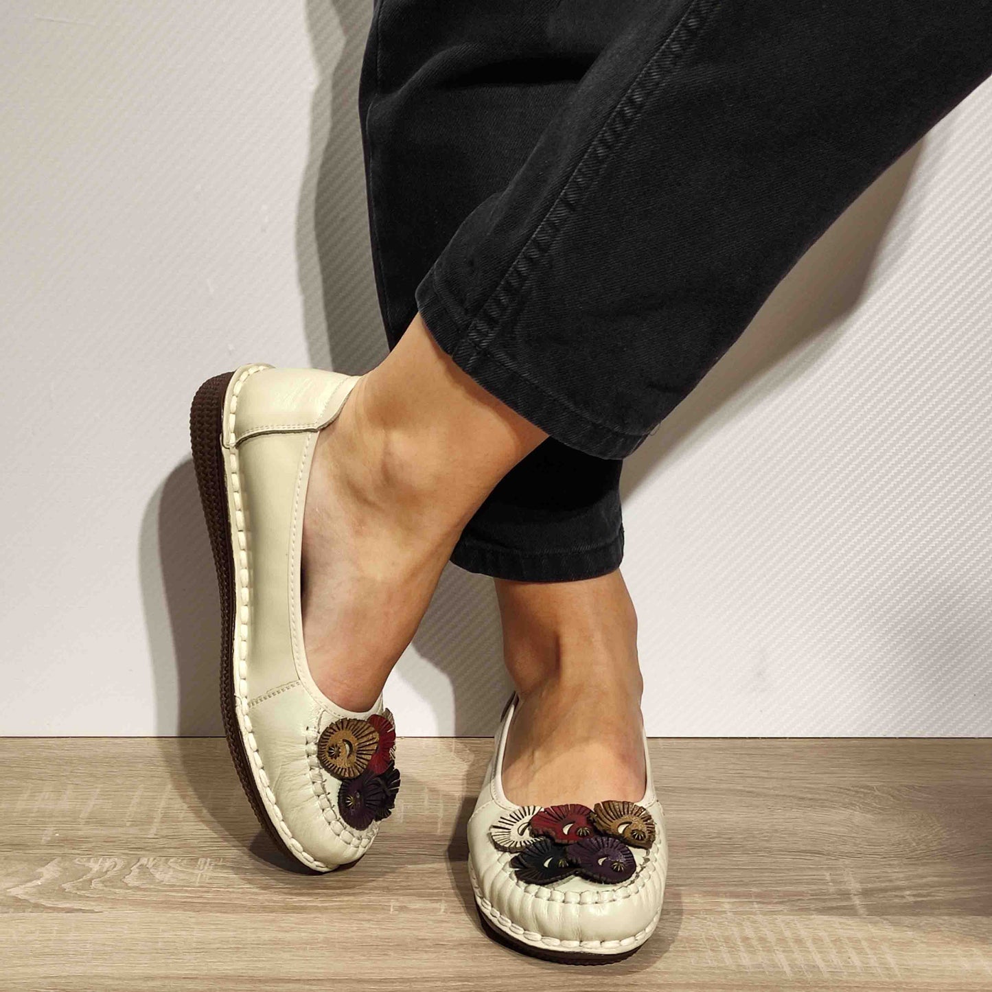 PANTOFI CASUAL DAMA FORMAZIONE 6630 OFF WHITE