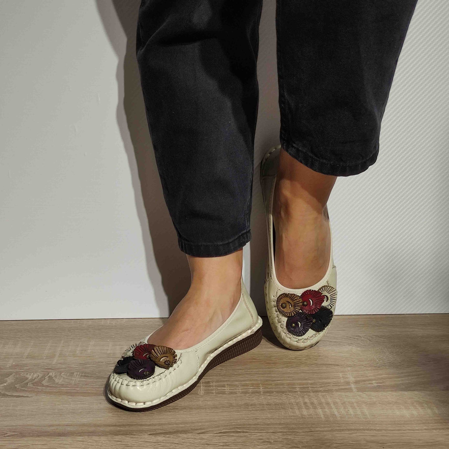 PANTOFI CASUAL DAMA FORMAZIONE 6630 OFF WHITE