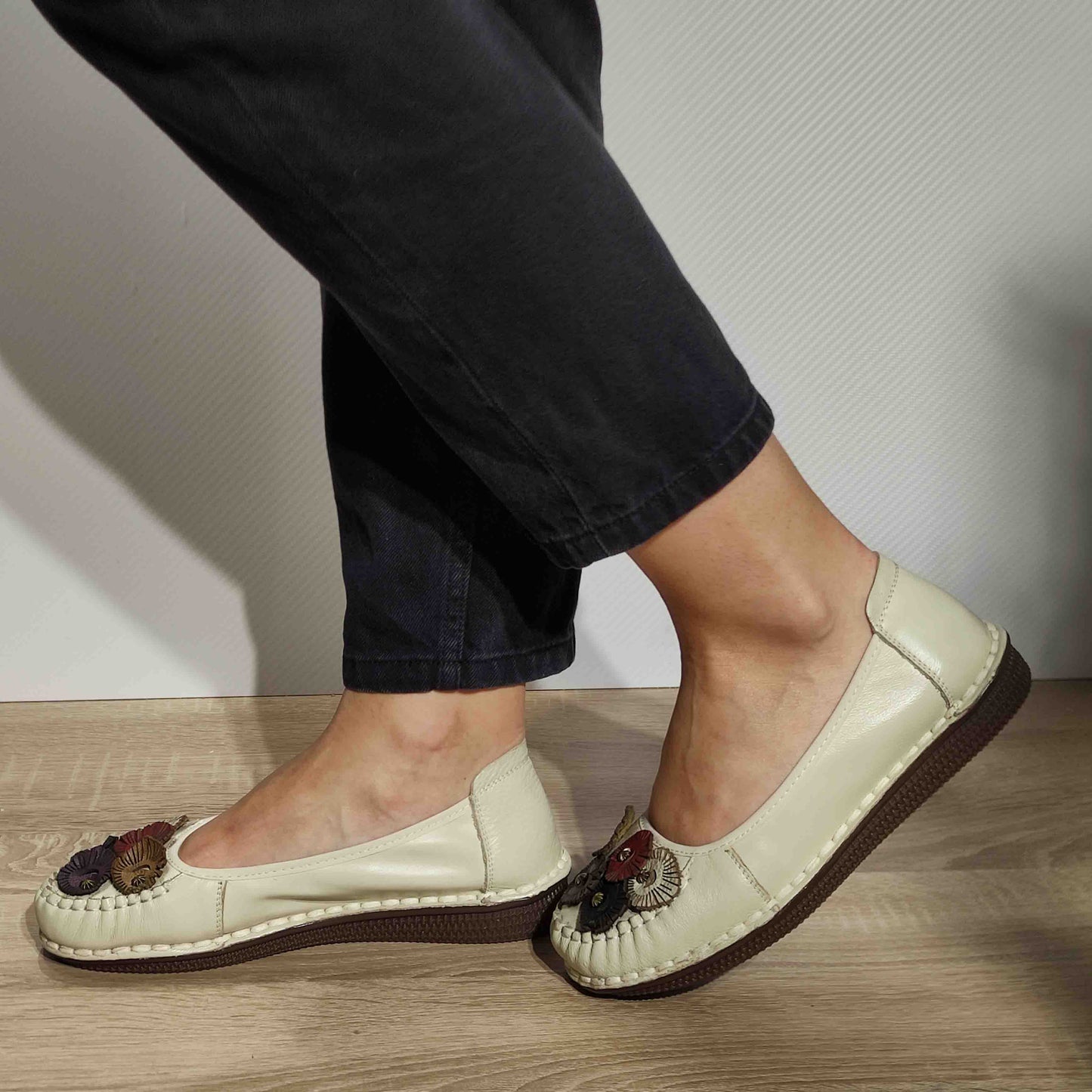 PANTOFI CASUAL DAMA FORMAZIONE 6630 OFF WHITE