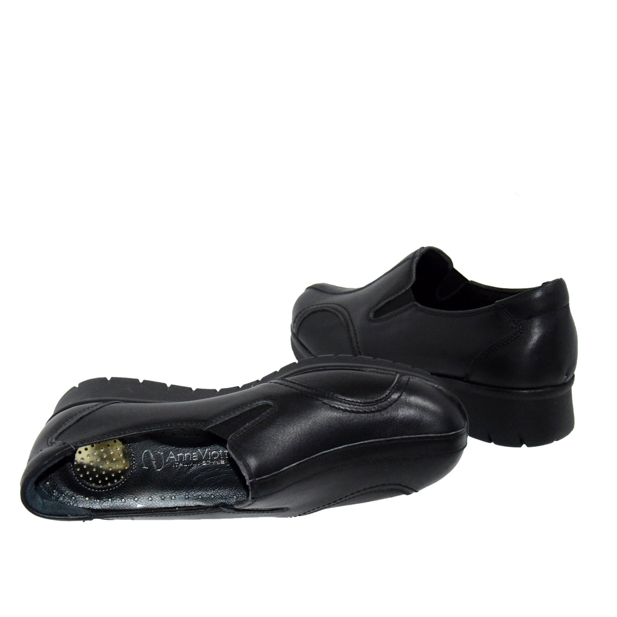 PANTOFI CASUAL DAMA ANNA VIOTTI 5778 NEGRI - imagine 7