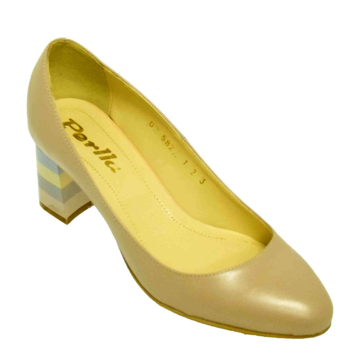 PANTOFI ELEGANȚI DAMĂ PERLLA 582-1 BEJ - imagine 6