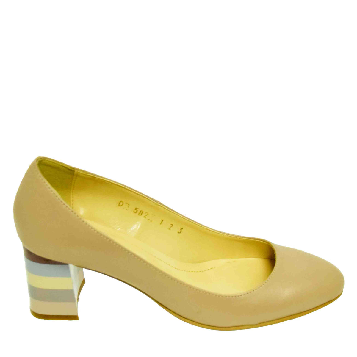 PANTOFI ELEGANȚI DAMĂ PERLLA 582-1 BEJ - imagine 7