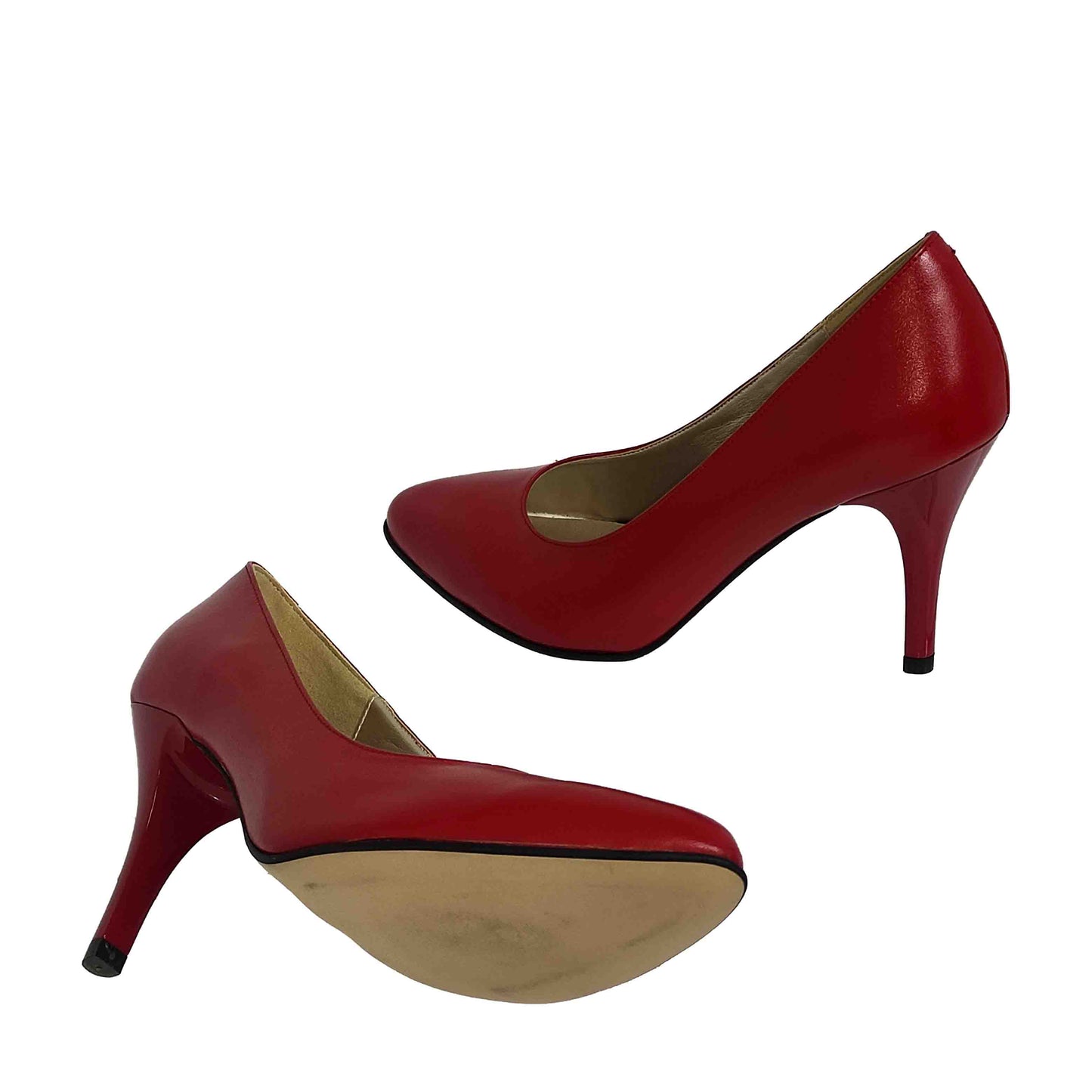 PANTOFI ELEGANȚI DAMĂ BRAND ROMÂNESC N39A ROȘII - totalpantofi