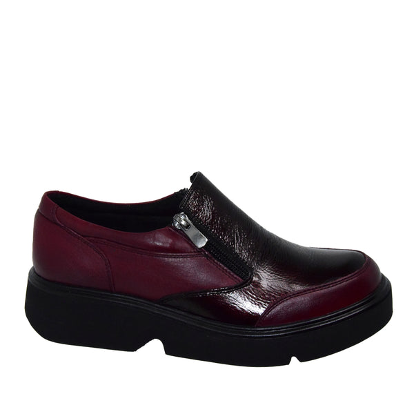 PANTOFI CASUAL DAMA CASPIAN 036 BORDO - imagine 2