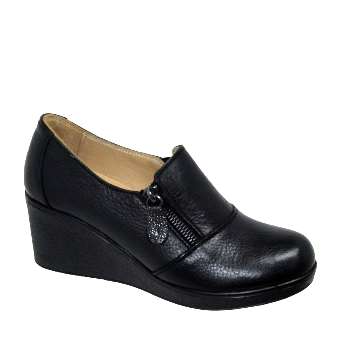 PANTOFI CASUAL DAMA CASPIAN 6003 NEGRI - imagine 2