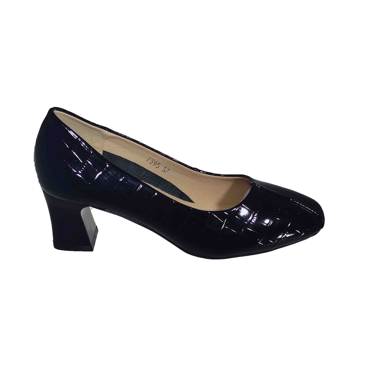 Pantofi Casual Damă Formazione 7395 Negri – Piele Naturală – vedere 6
