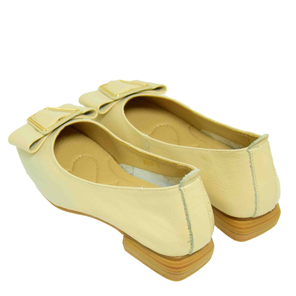 Pantofi Casual Damă Formazione BBX2101 Crem – Piele Naturală – vedere 5