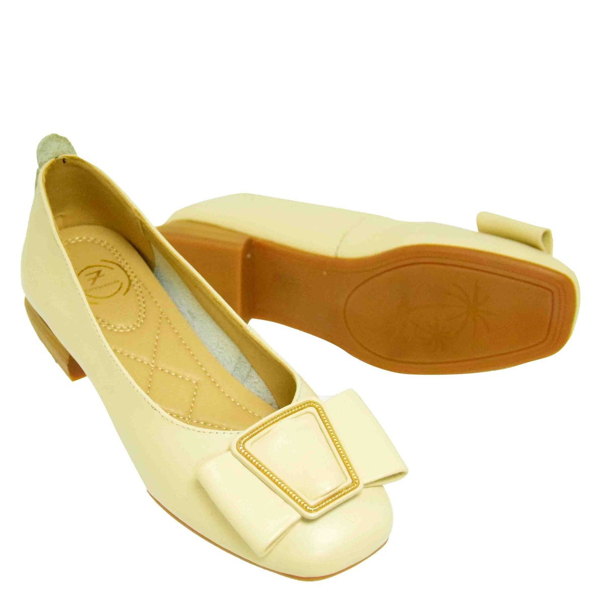 Pantofi Casual Damă Formazione BBX2101 Crem – Piele Naturală – vedere 6