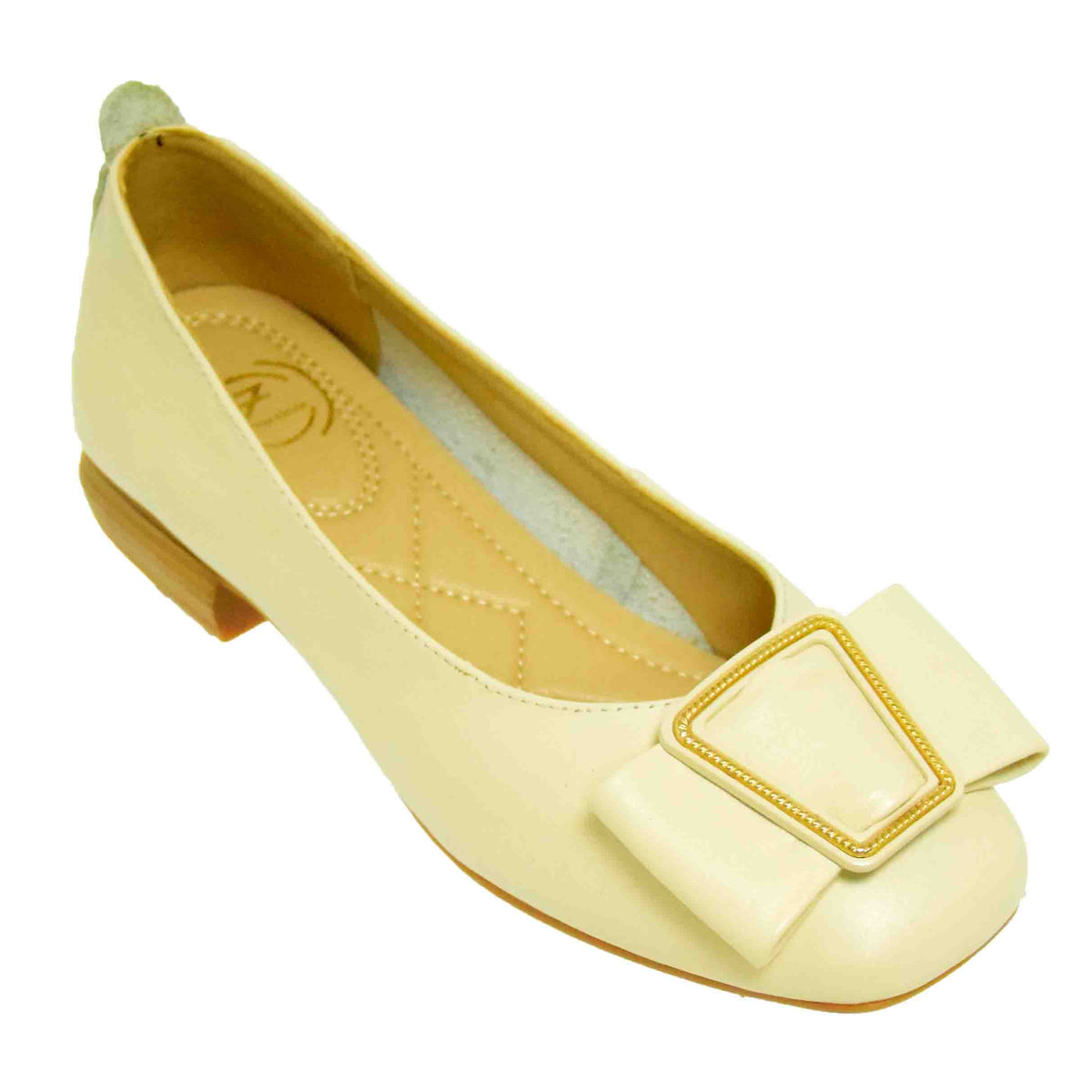 Pantofi Casual Damă Formazione BBX2101 Crem – Piele Naturală – vedere 1