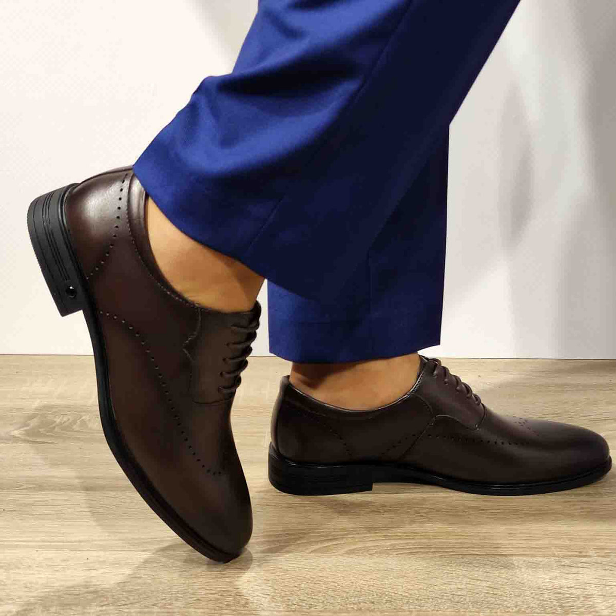 PANTOFI ELEGANTI BARBATI ELDEMAS F066-025 COFFEE - imagine 2