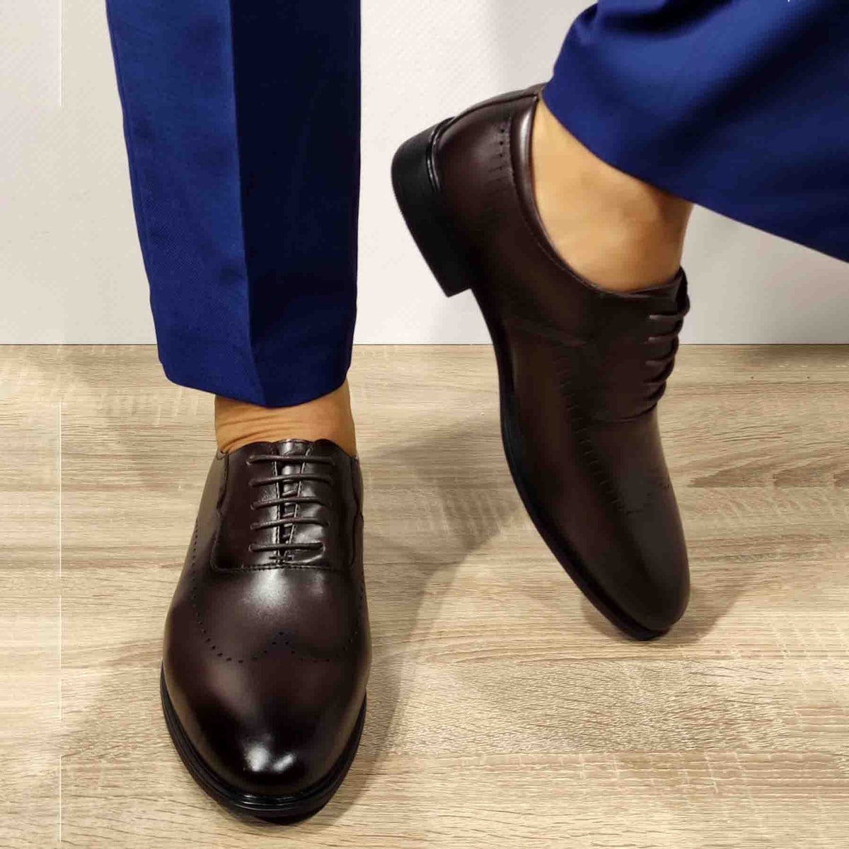 PANTOFI ELEGANTI BARBATI ELDEMAS F066-025 COFFEE - imagine 3