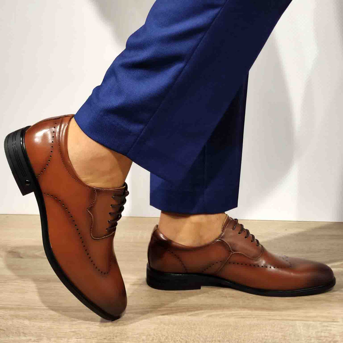 PANTOFI ELEGANTI BARBATI ELDEMAS F066-025 MARO - imagine 2