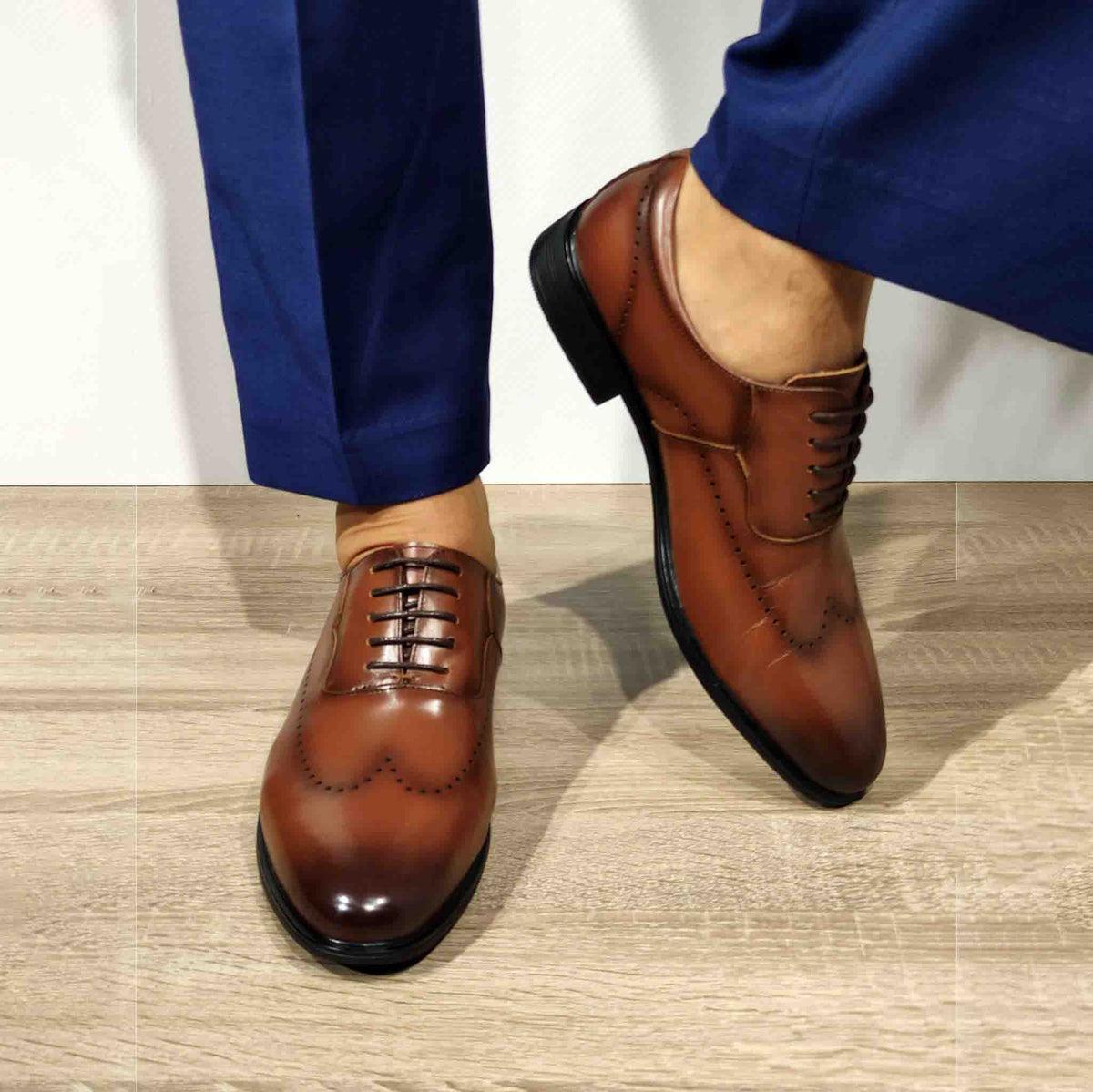 PANTOFI ELEGANTI BARBATI ELDEMAS F066-025 MARO - imagine 3
