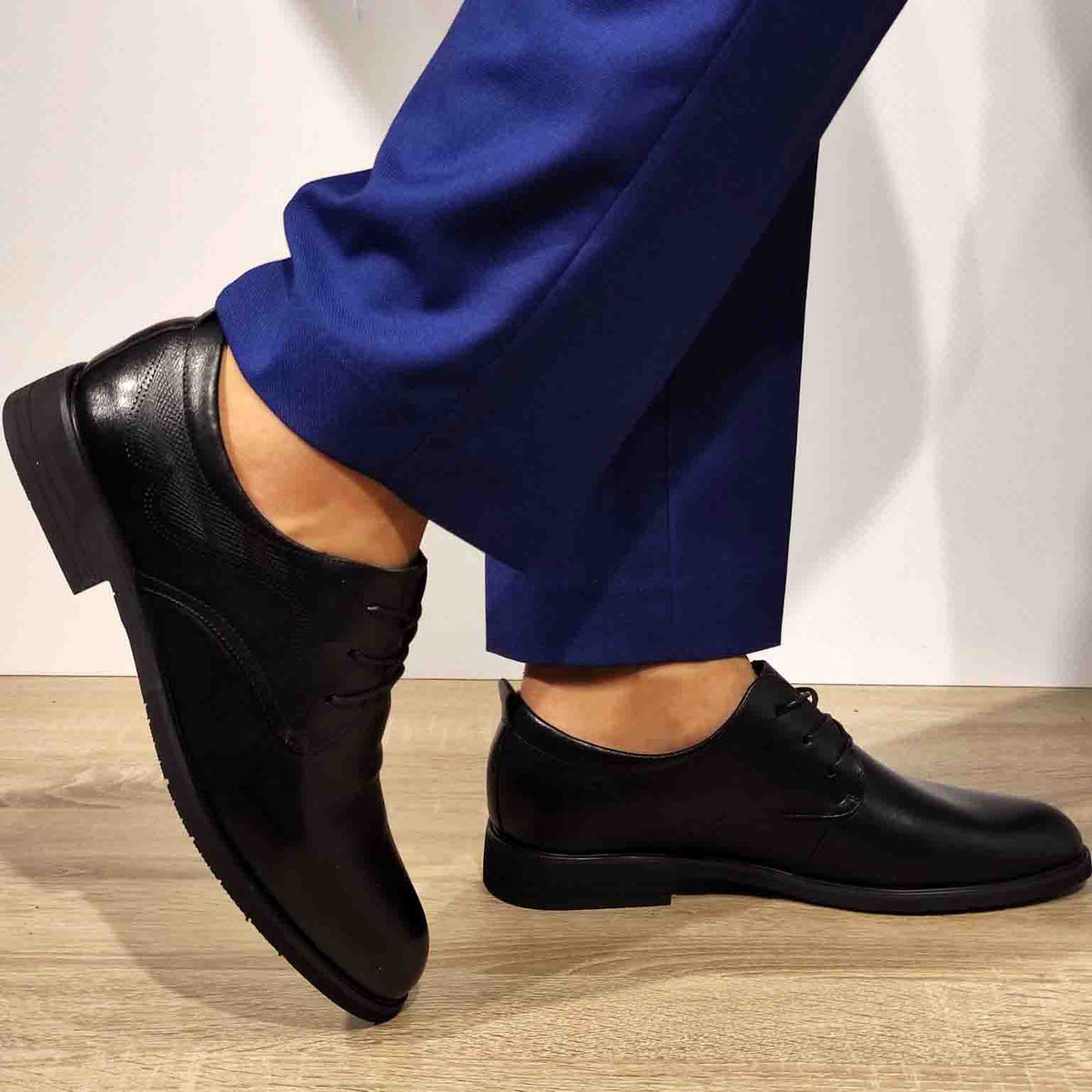 PANTOFI ELEGANTI BARBATI ELDEMAS WM801 NEGRI - imagine 2