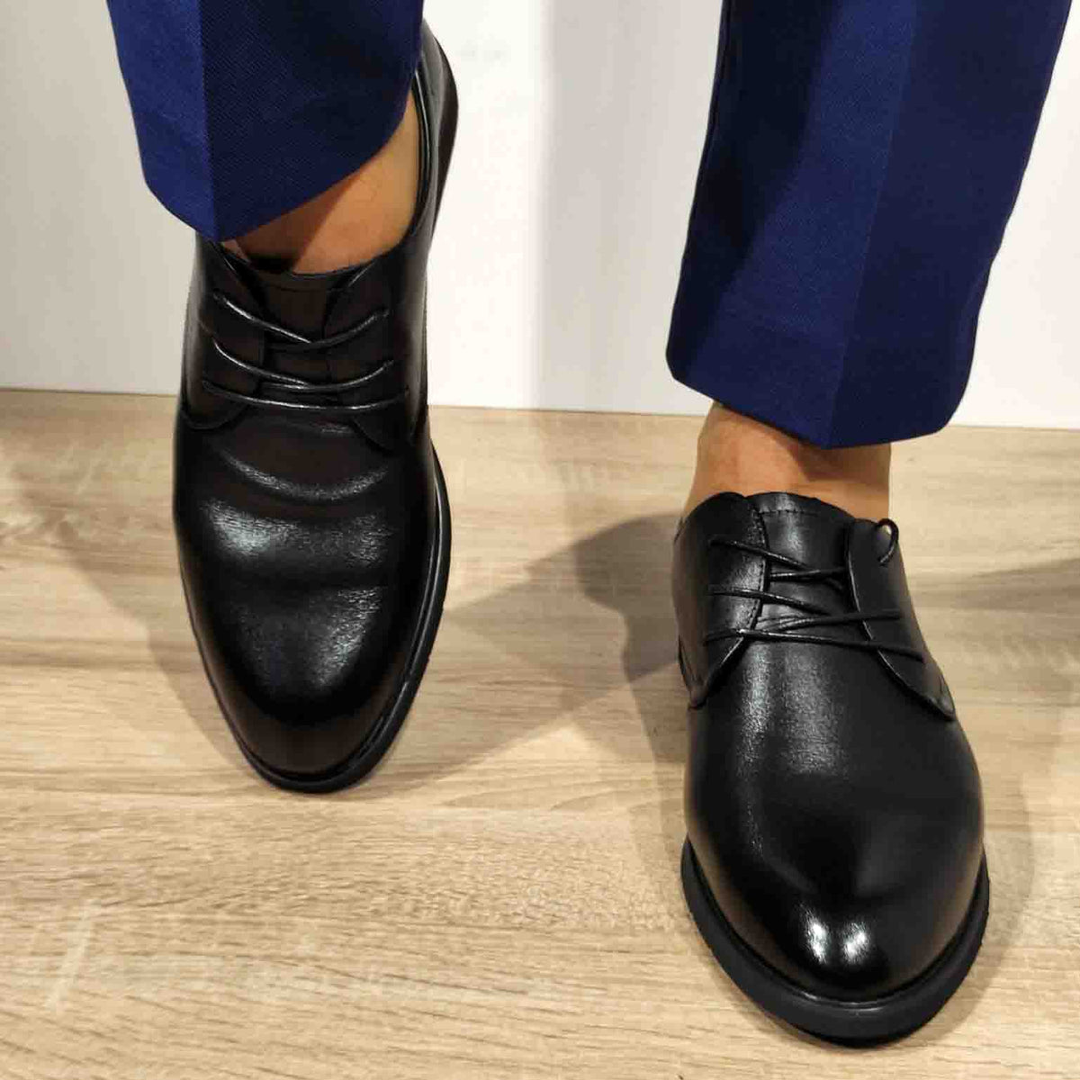 PANTOFI ELEGANTI BARBATI ELDEMAS WM801 NEGRI - imagine 3