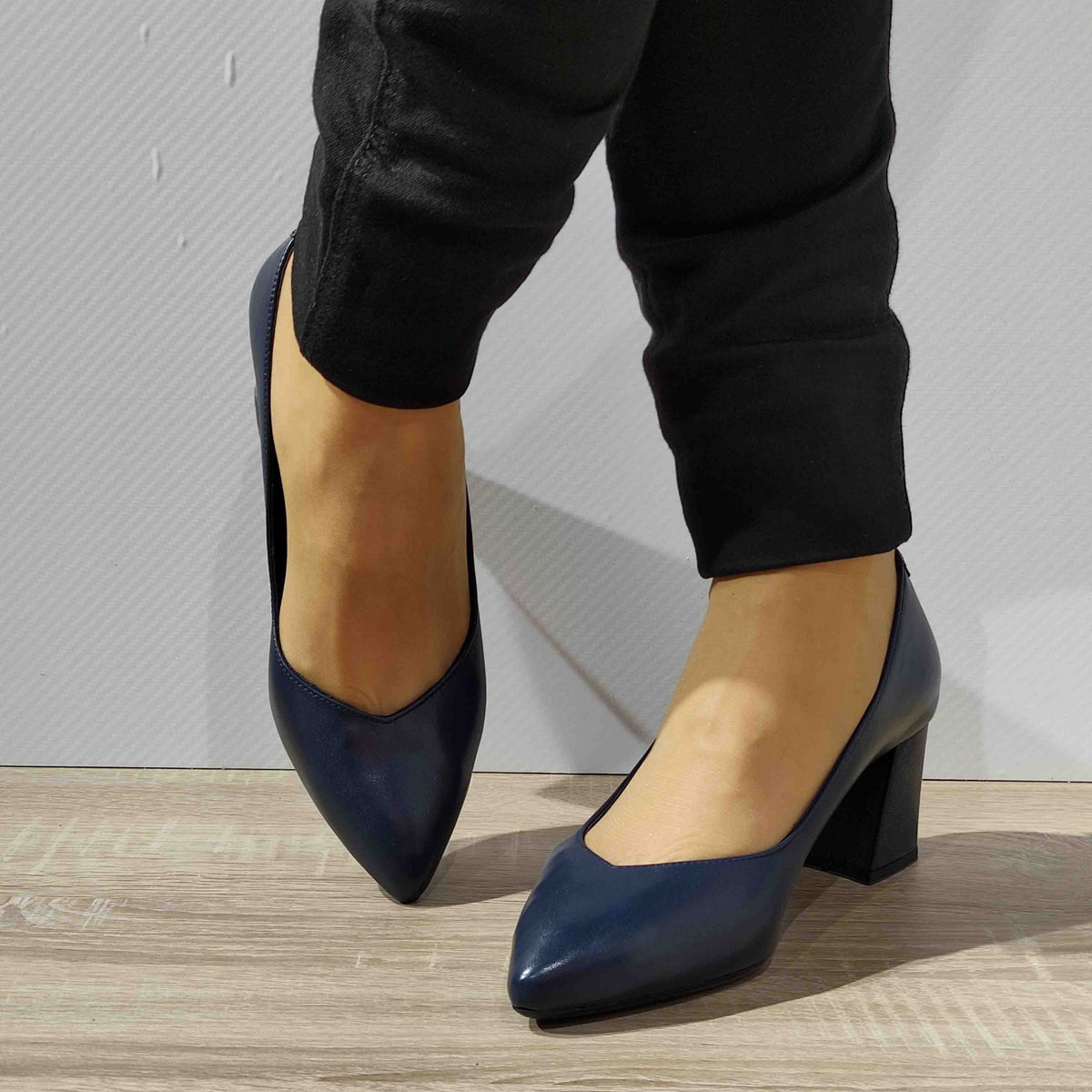 PANTOFI CASUAL DAMA ANNA VIOTTI 24170 BLEUMARIN - imagine 4