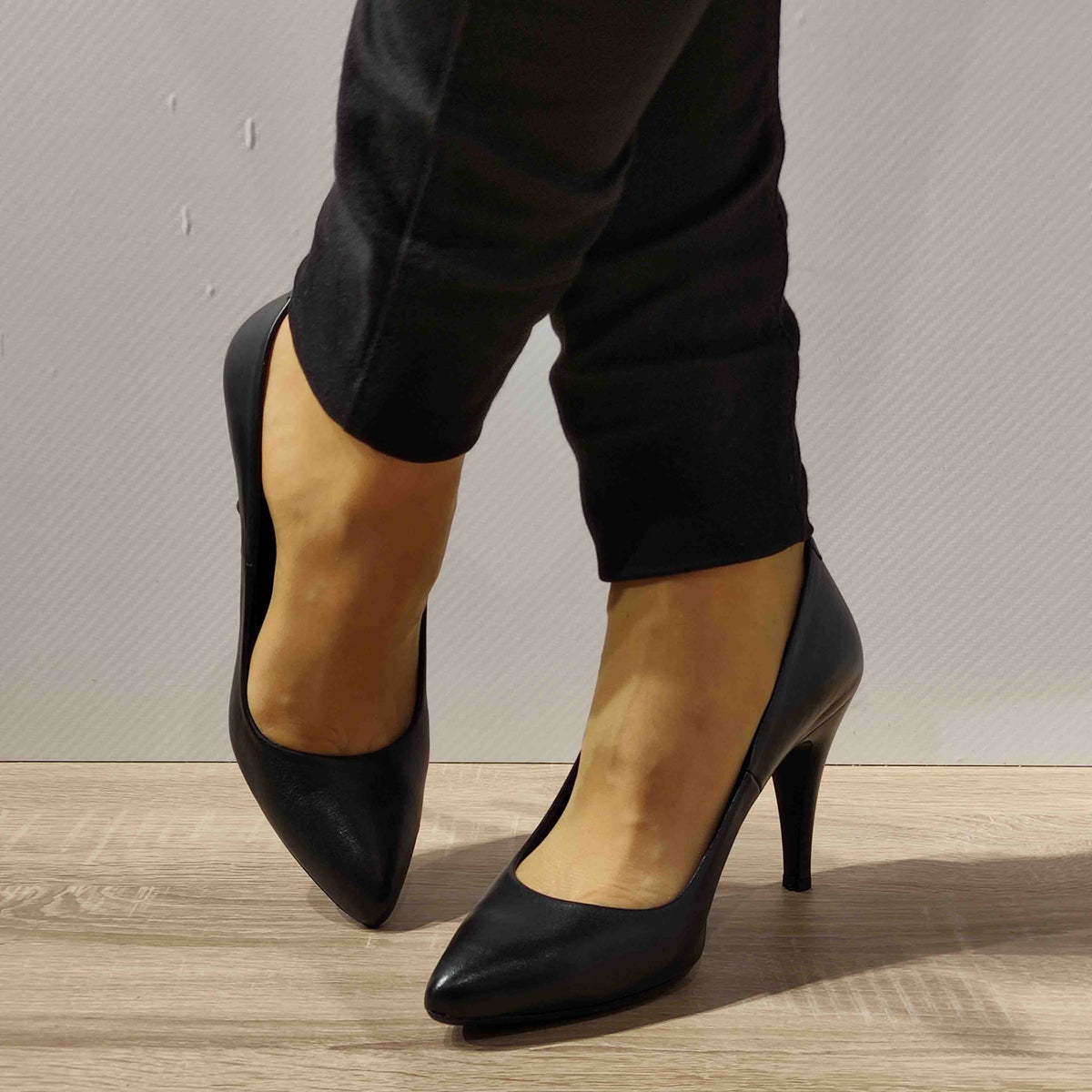 PANTOFI ELEGANTI DAMA ANNA VIOTTI D34-22354 NEGRI - imagine 4