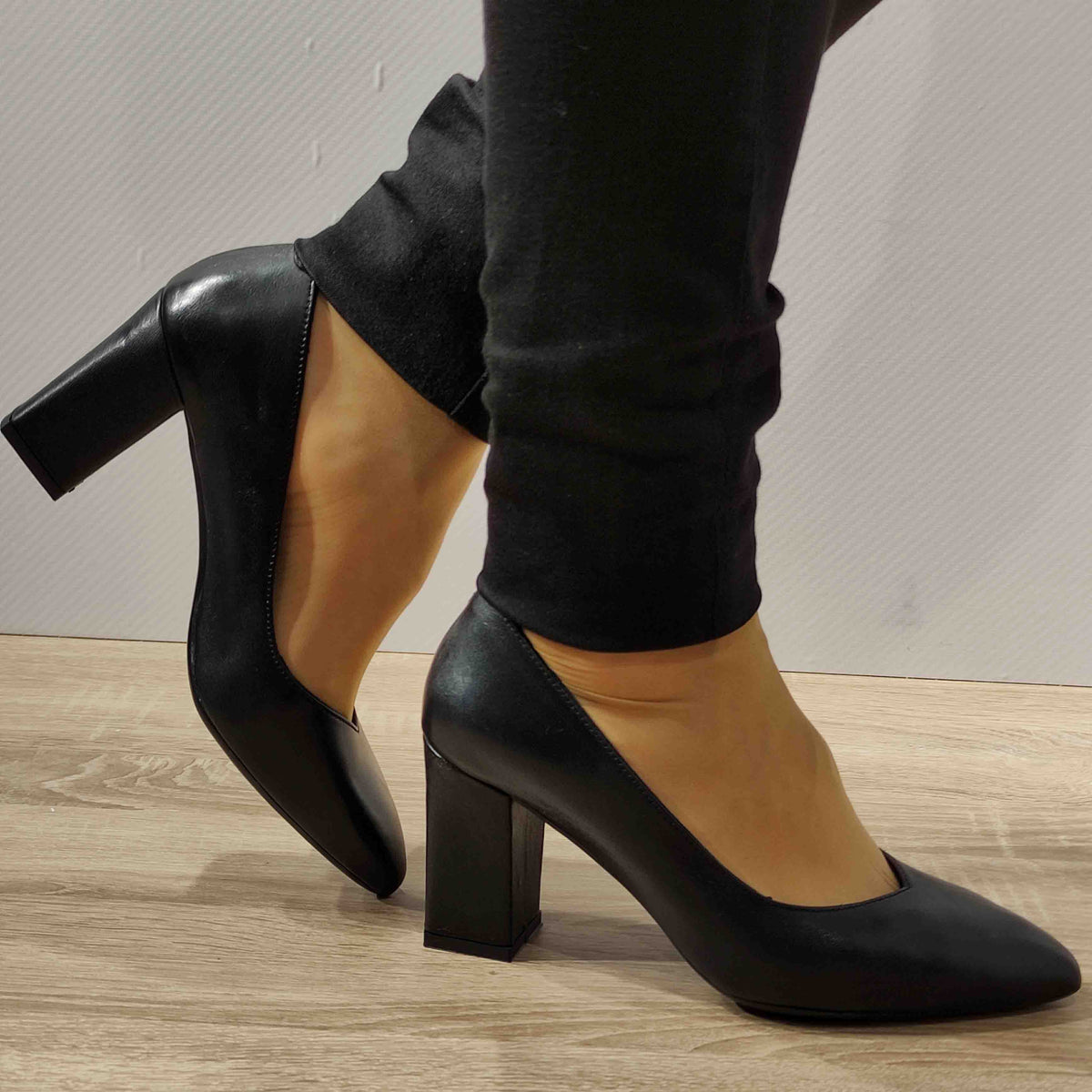 PANTOFI ELEGANTI DAMA ANNA VIOTTI D34-24171 NEGRI - imagine 3