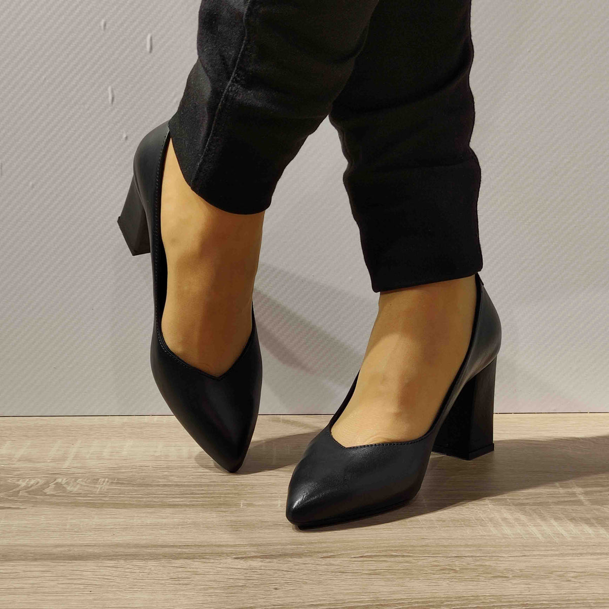 PANTOFI ELEGANTI DAMA ANNA VIOTTI D34-24171 NEGRI - imagine 4