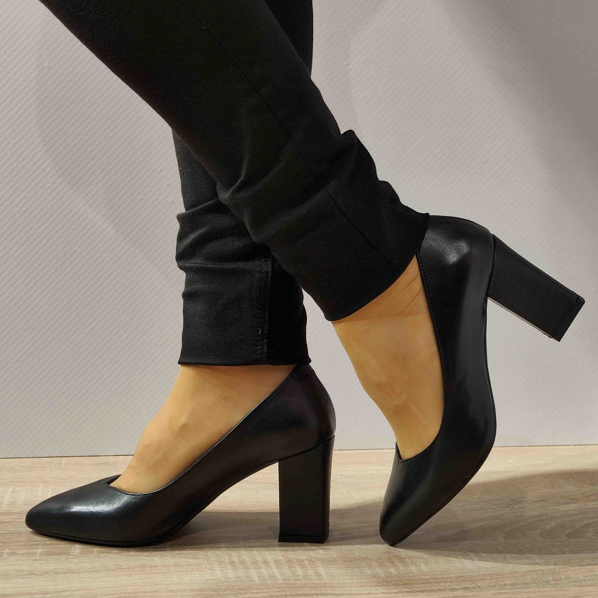 PANTOFI ELEGANTI DAMA ANNA VIOTTI D34-24171 NEGRI - imagine 2