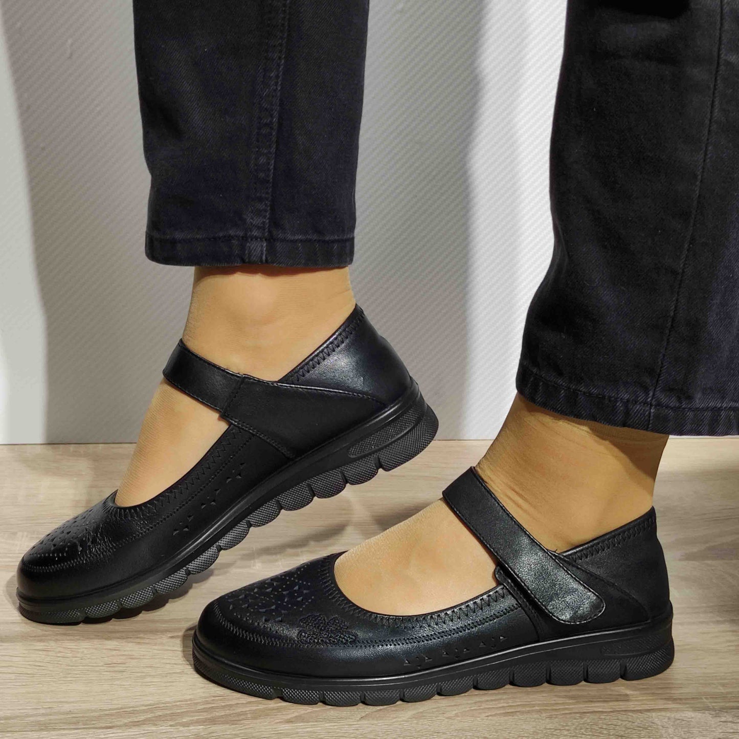 PANTOFI PERFORATI CASUAL DAMA FORMAZIONE 220710 NEGRI