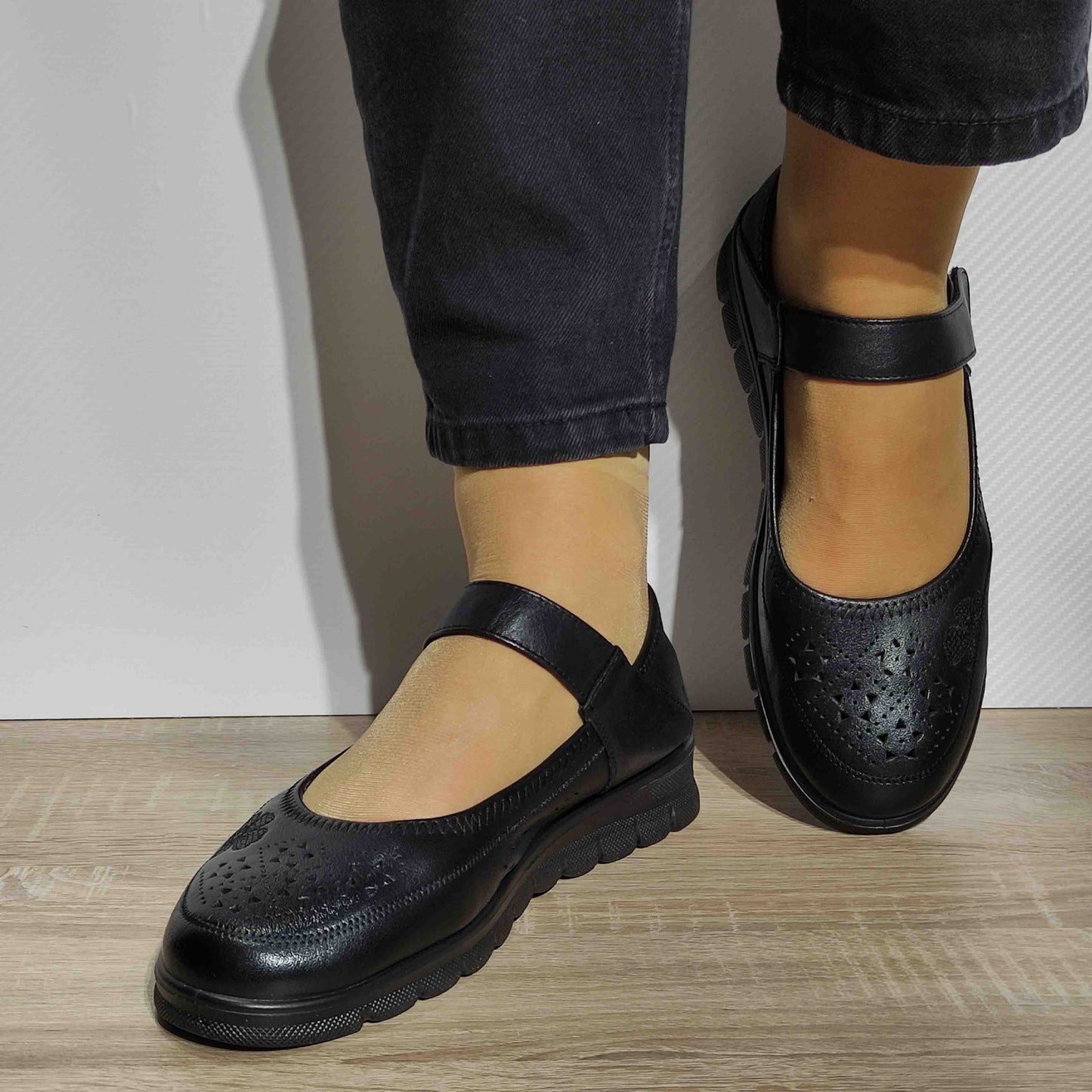 PANTOFI PERFORATI CASUAL DAMA FORMAZIONE 220710 NEGRI