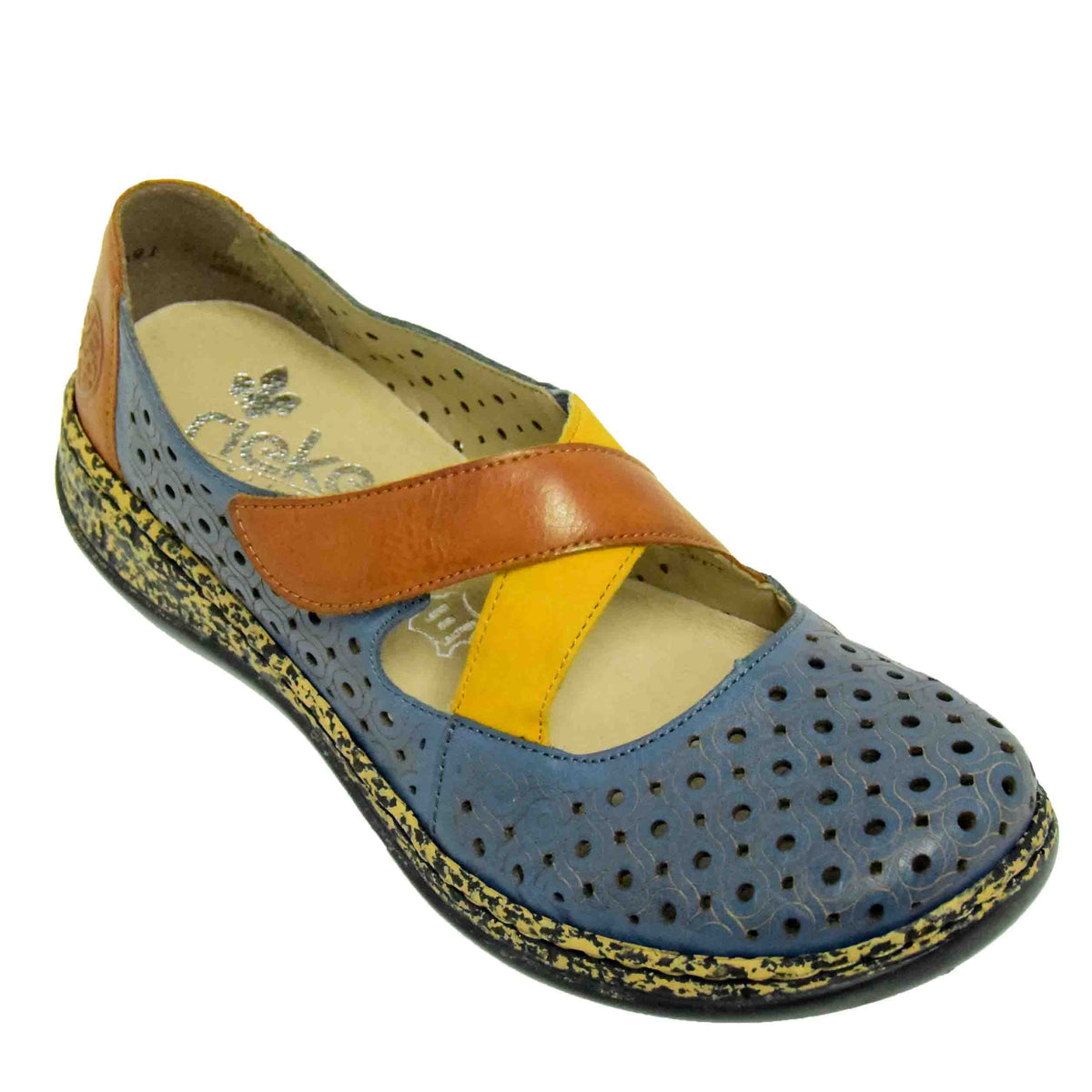 PANTOFI PERFORAȚI CASUAL DAMĂ RIEKER RI430 - imagine 2