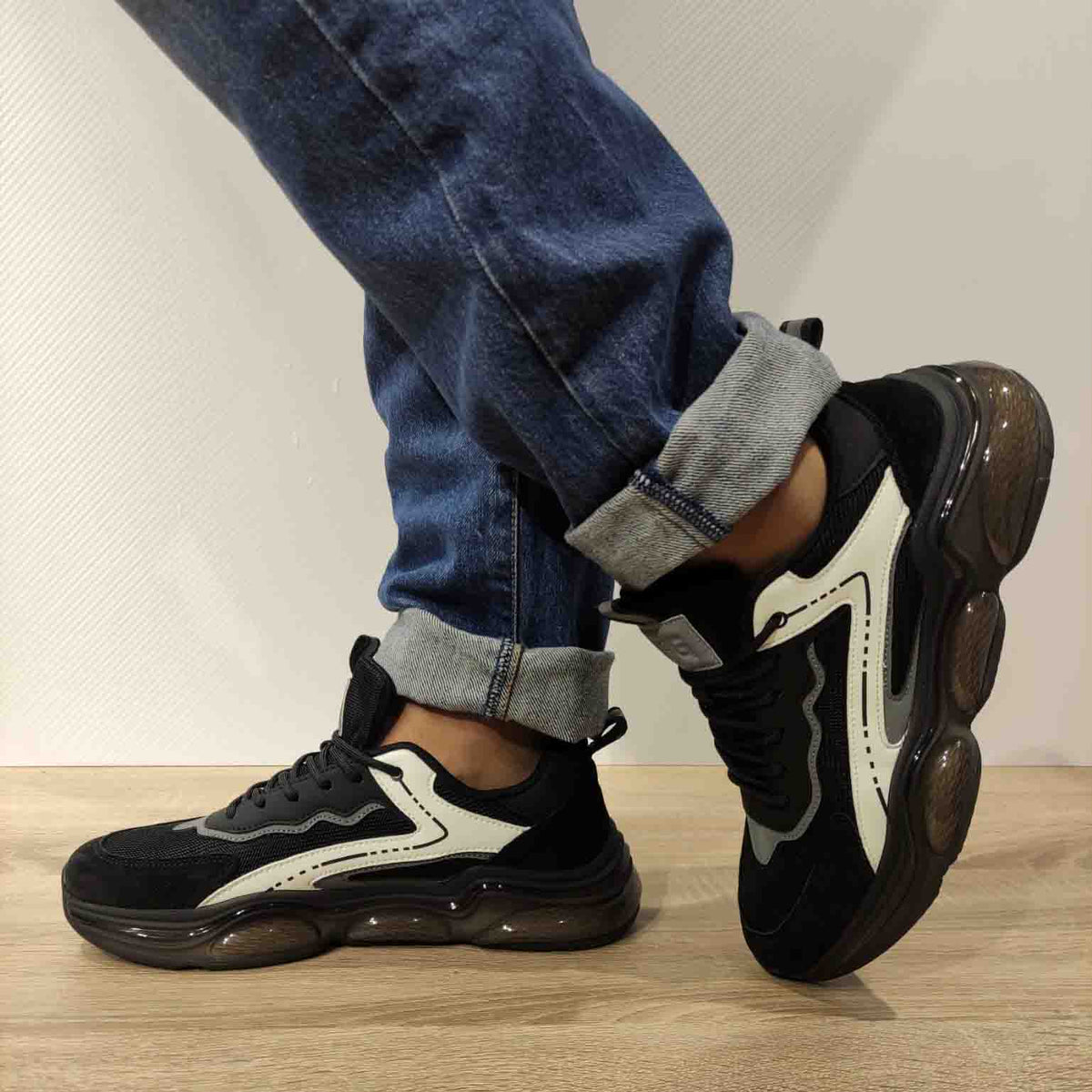 PANTOFI SPORT BARBATI FRANCO GERARDO D1381 NEGRI - imagine 2
